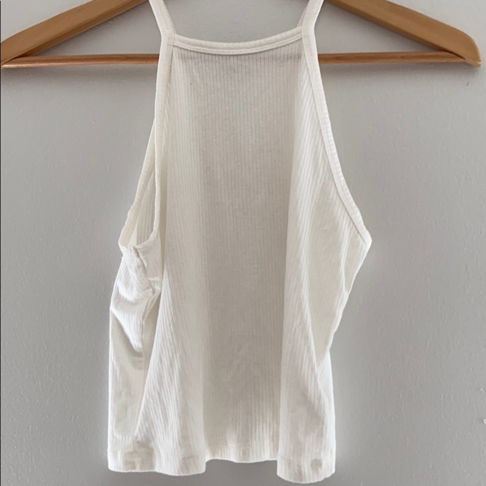 White crop top